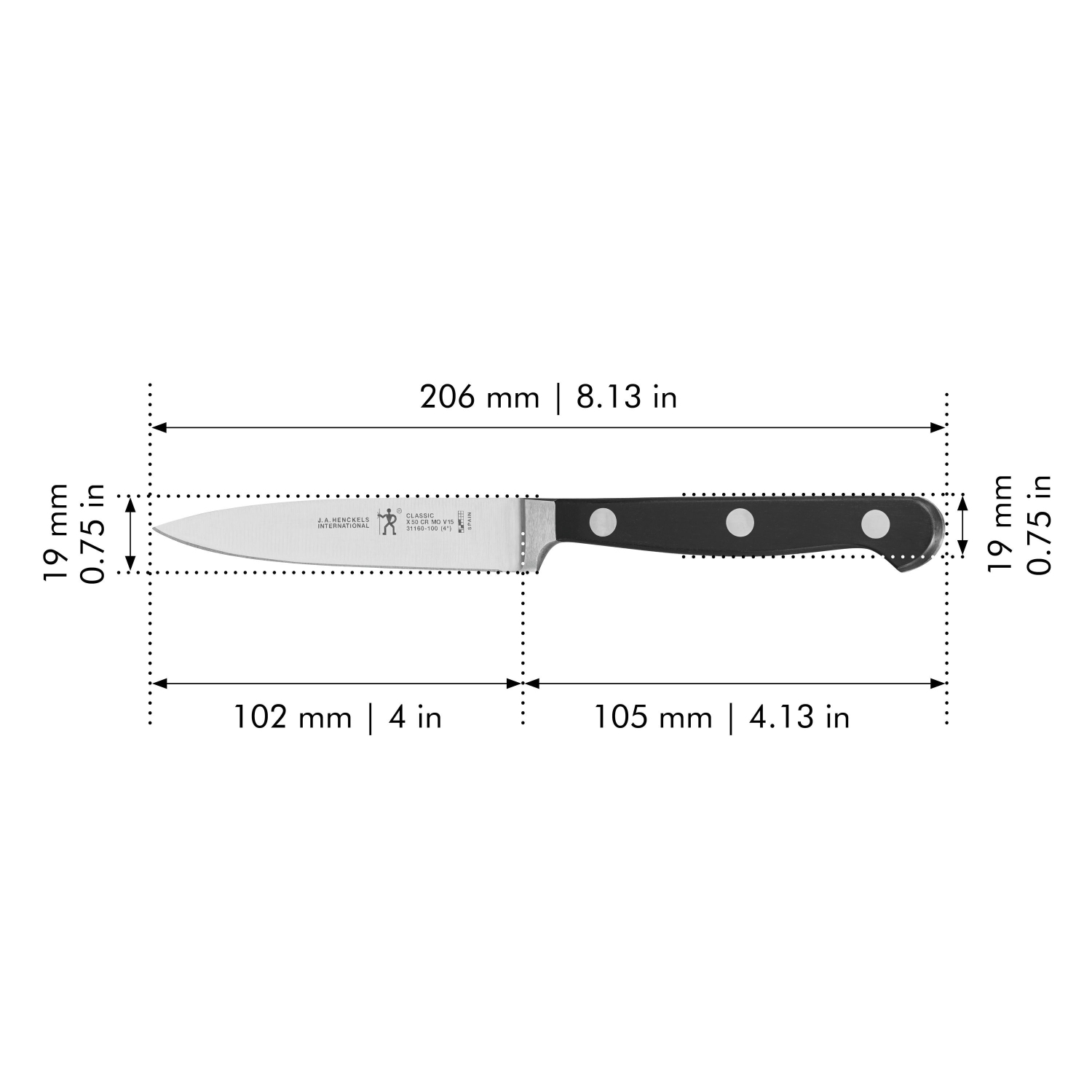 HENCKELS Classic 4 inch Paring Knife