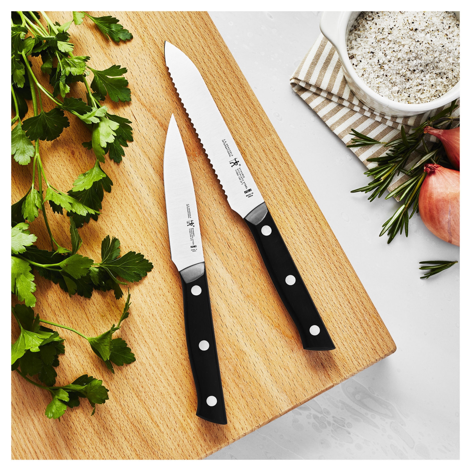 HENCKELS Dynamic 7 Piece Knife Block Set, Nature