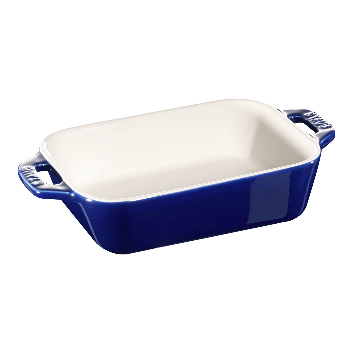 STAUB – Plat de cuisson rectangulaire en céramique Ceramique 400&nbsp;ml, bleu foncé