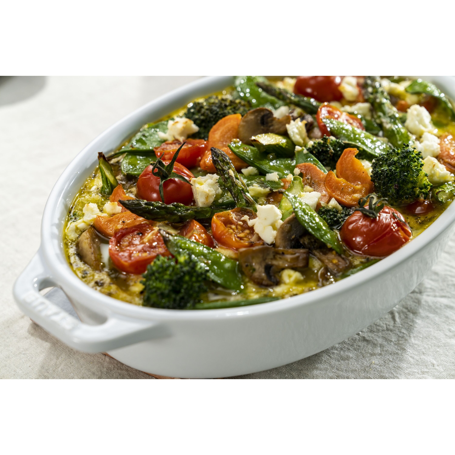 STAUB – Plat de cuisson ovale en céramique Ceramique 1&nbsp;L, blanc