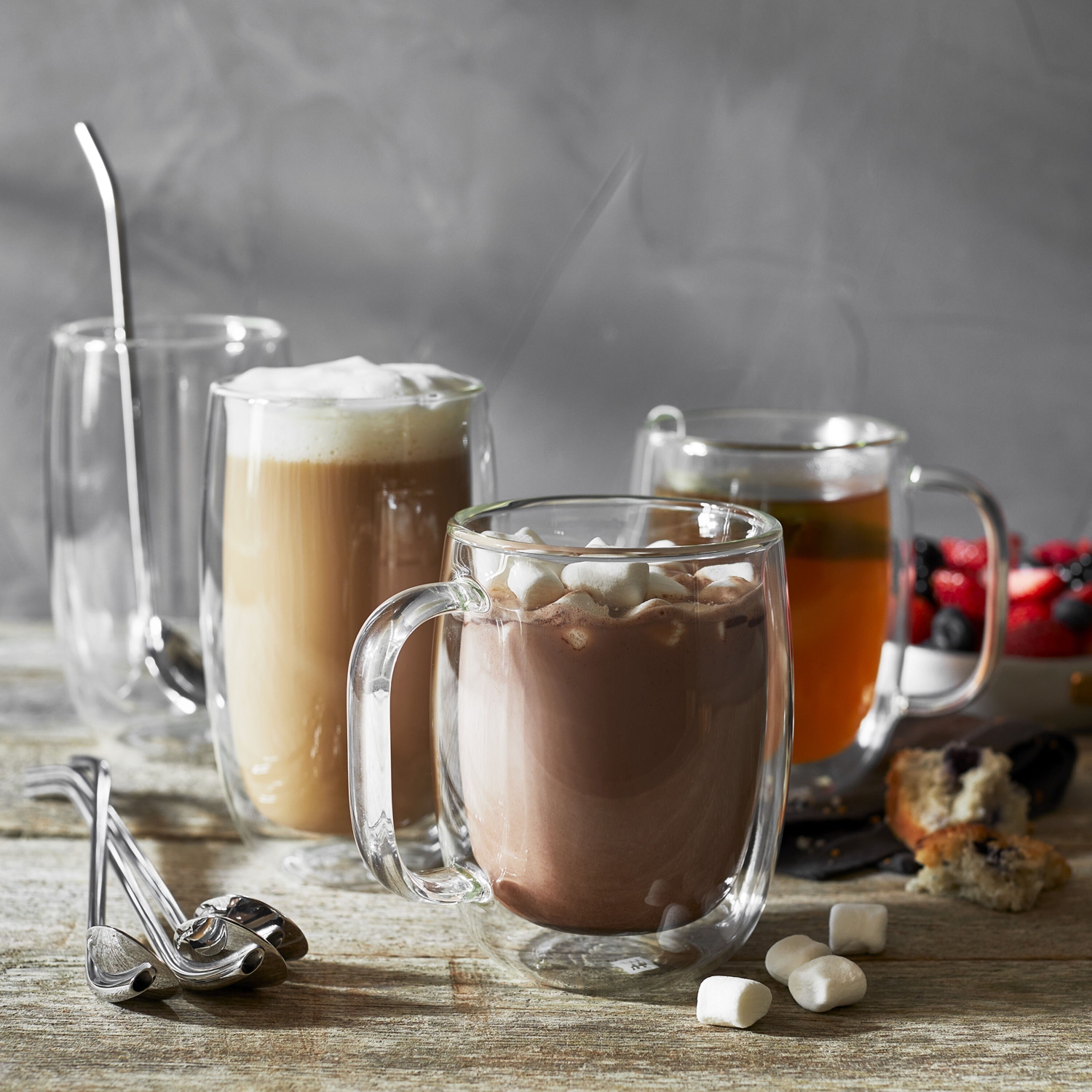 ZWILLING – Ensemble de 2 verres à latte Sorrento Plus, transparent