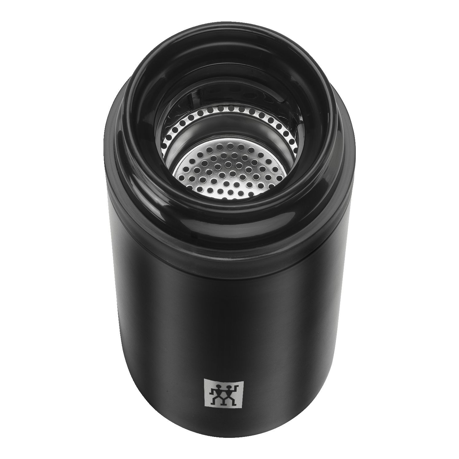 ZWILLING – Bouteille pour thé et infuseur de fruits Thermo, 420&nbsp;mL, noir