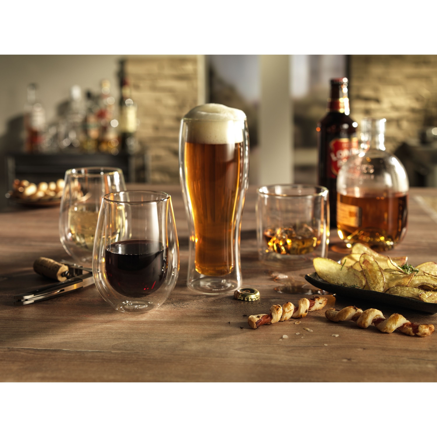 ZWILLING Sorrento Bar 2 Piece Beer Glass Set, Transparent