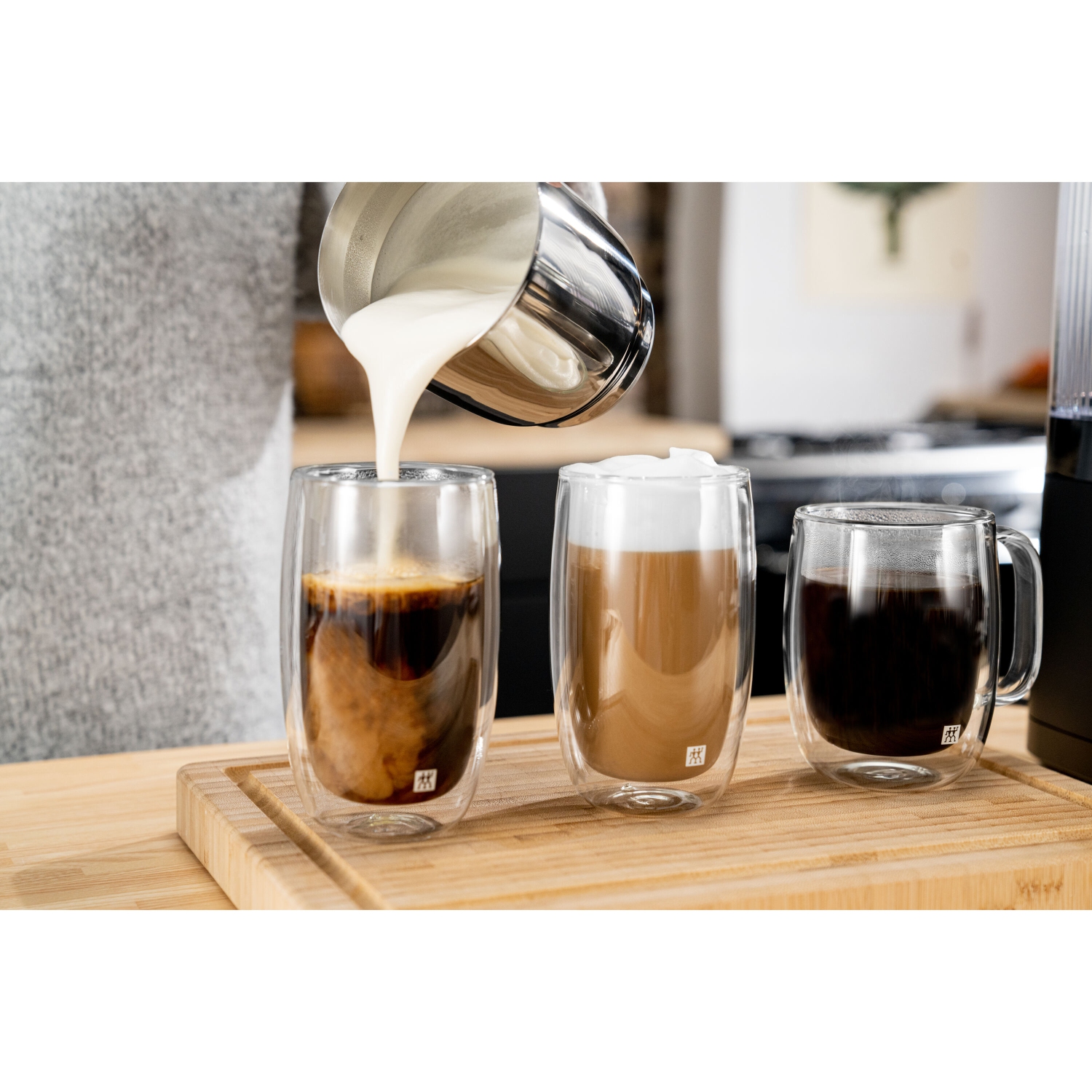 ZWILLING Sorrento Plus 2 Piece Coffee Glass Set, Transparent