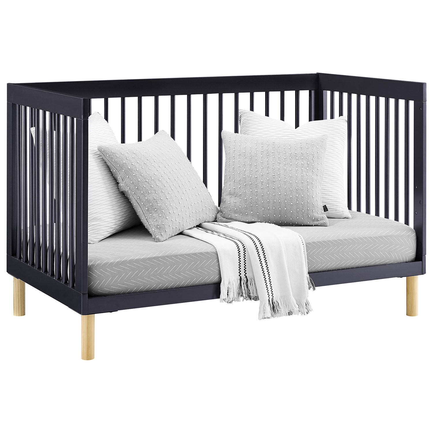 Delta Children Austin 4-in-1 Convertible Crib - Midnight Grey