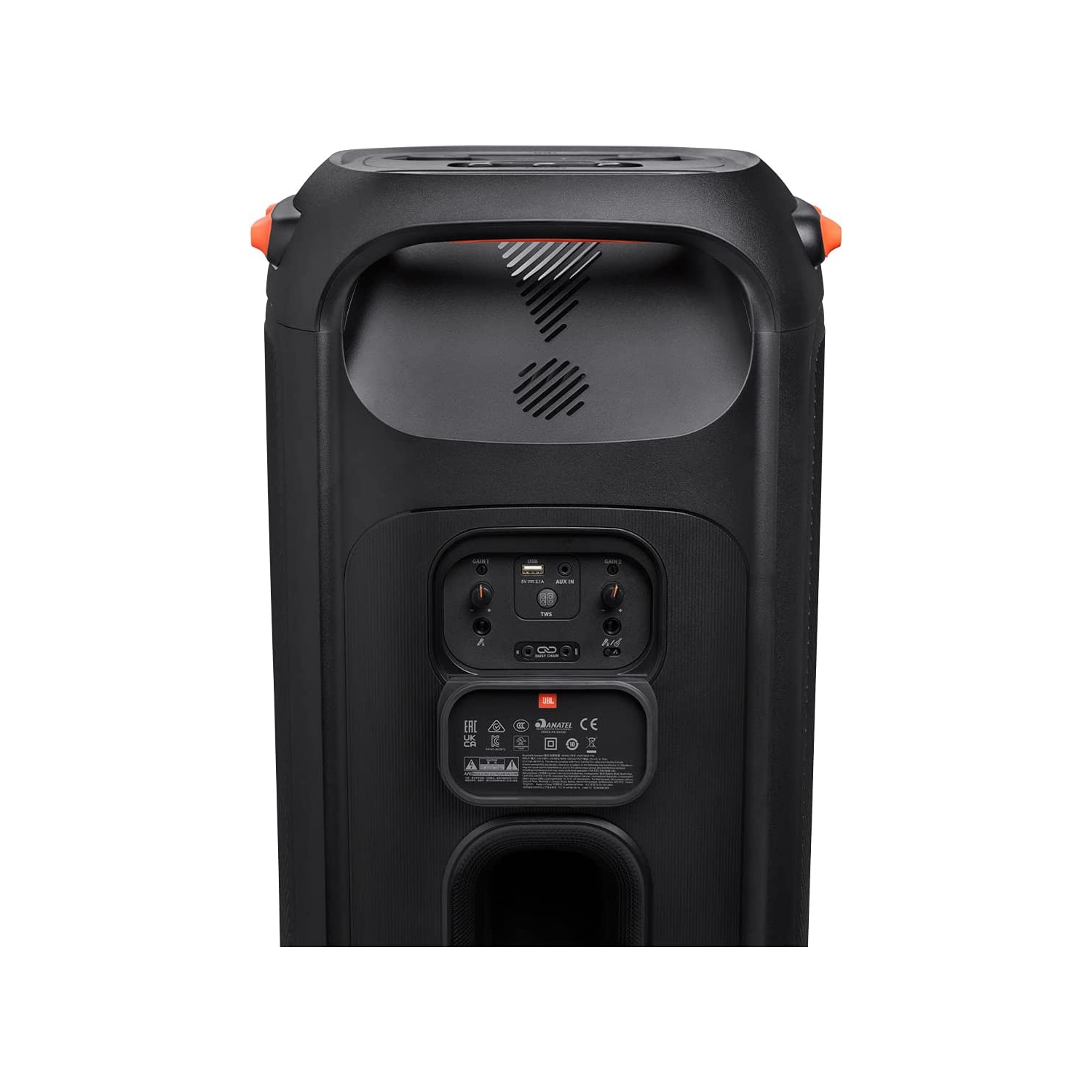 Haut-parleur de fête PartyBox 710 de JBL, son puissant, lumières intégrées, basses profondes, IPX4 résistant aux éclaboussures, BO - parfait état