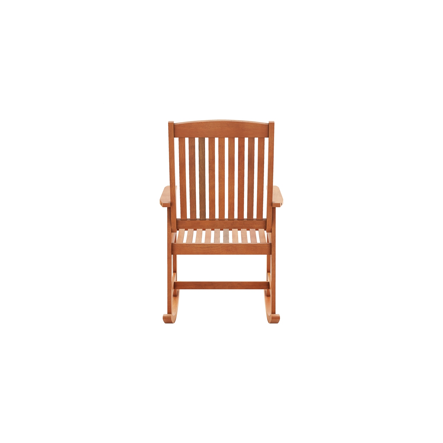 CorLiving Miramar Natural Wood Outdoor Rocking Chair