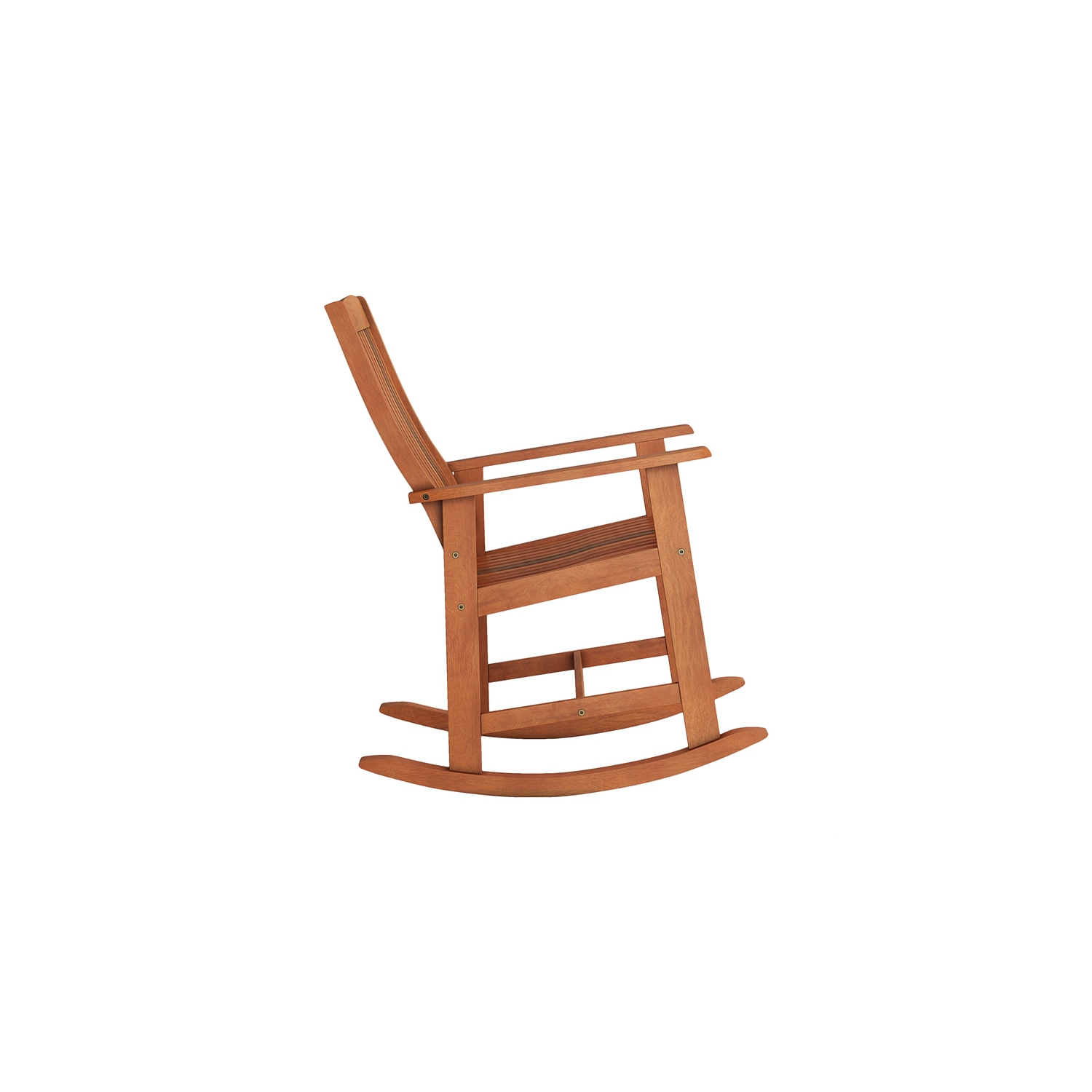 CorLiving Miramar Natural Wood Outdoor Rocking Chair