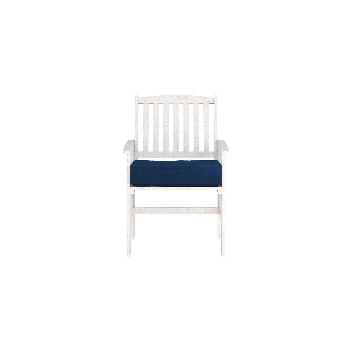 CorLiving Miramar White Washed Wood Outdoor Armchair Set - Set of 2