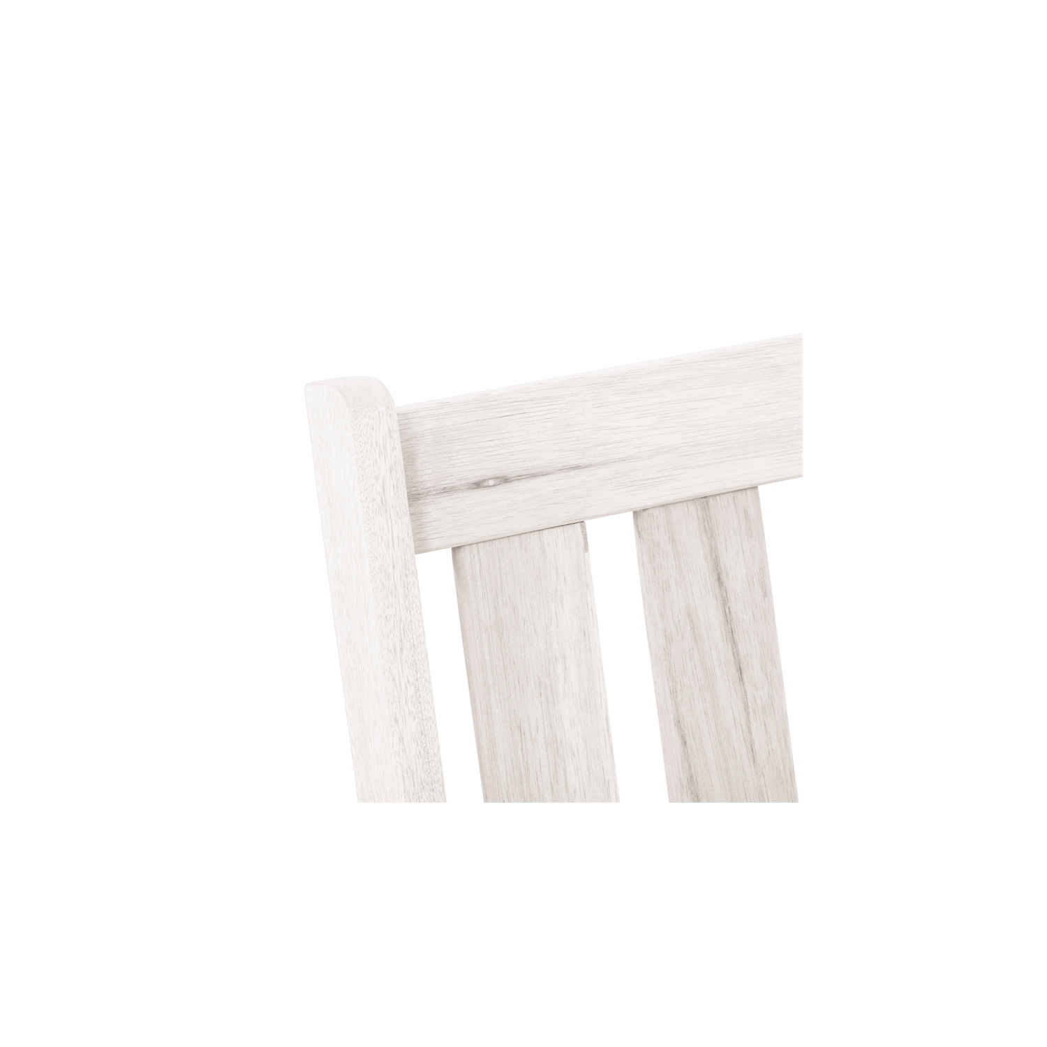 CorLiving Miramar White Washed Wood Outdoor Storage Bench