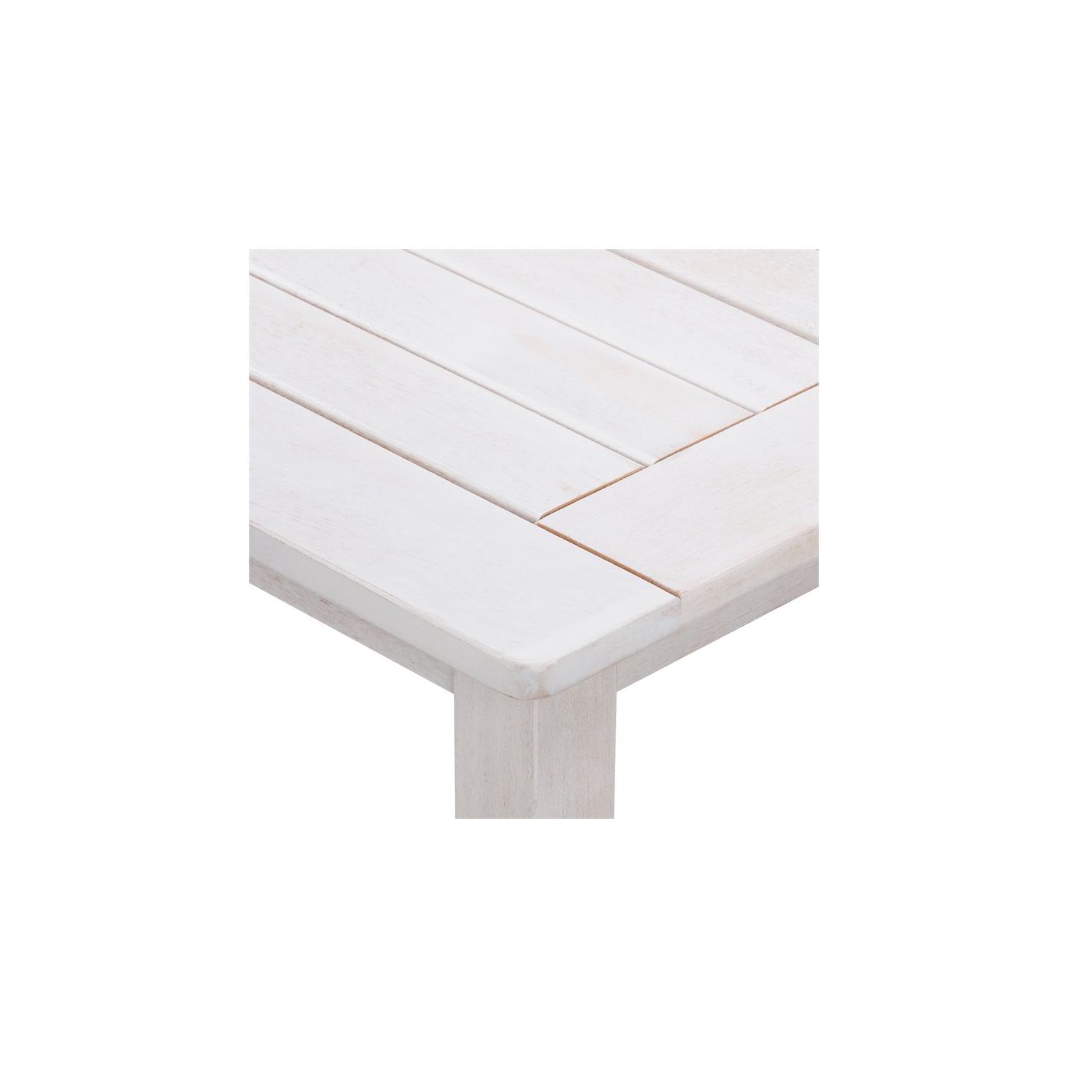 Table de bar d'extérieur en bois massif blanchi Miramar