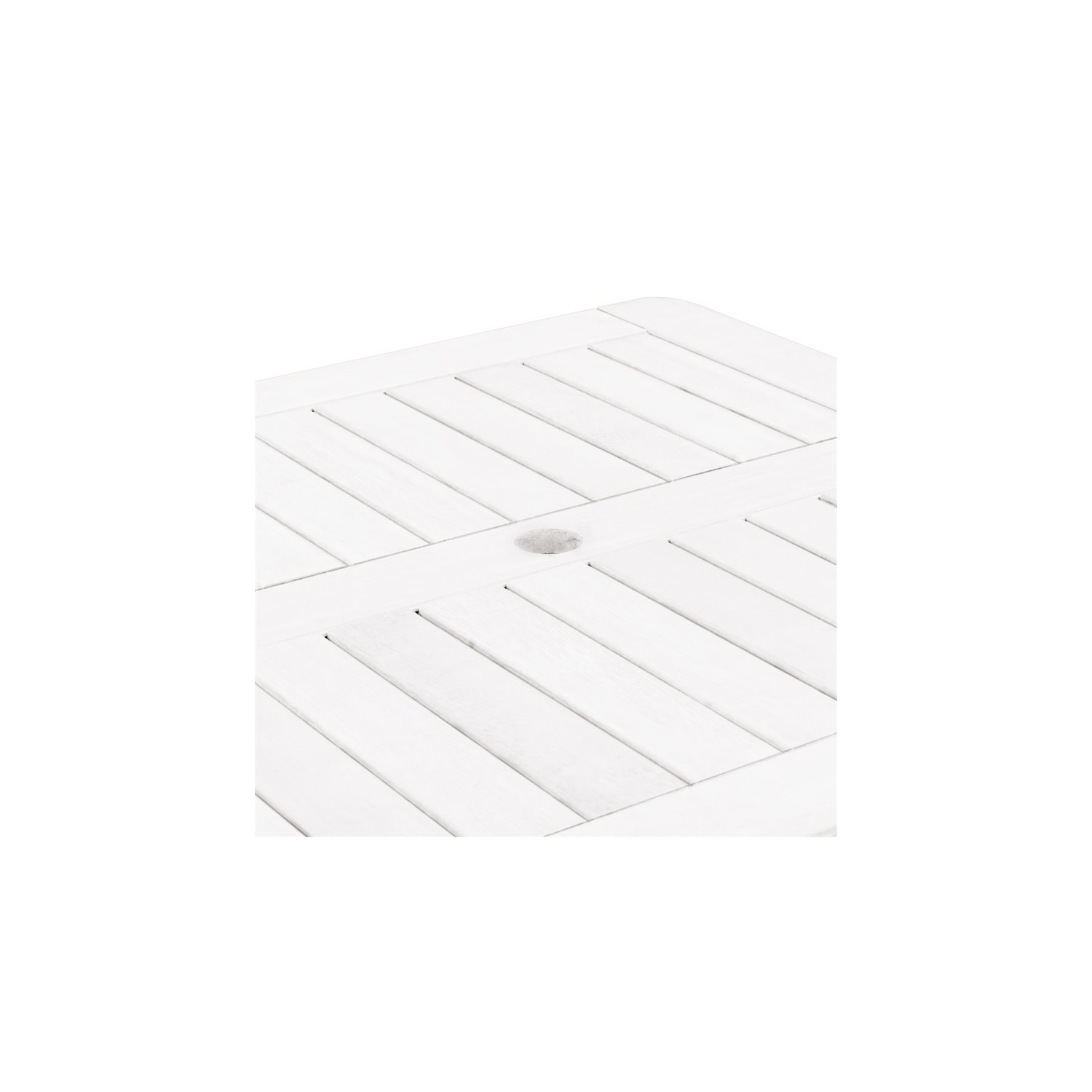 Table de bar d'extérieur en bois massif blanchi Miramar