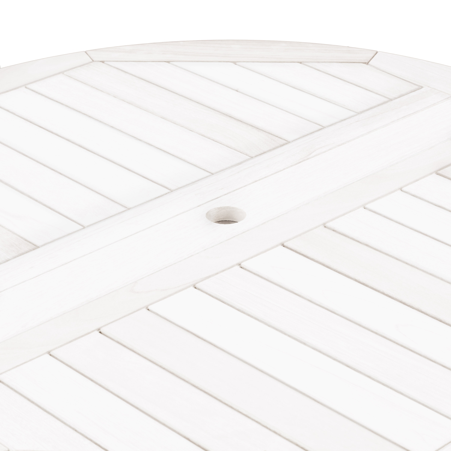 Corliving Miramar 47" Solid Wood Folding Outdoor Patio Dining Table with Drop Leaf