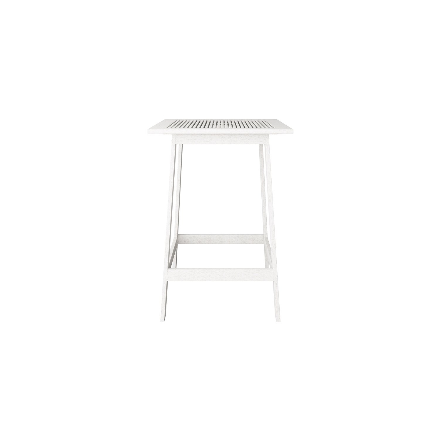 CorLiving Miramar White Washed Wood Outdoor Bar Table