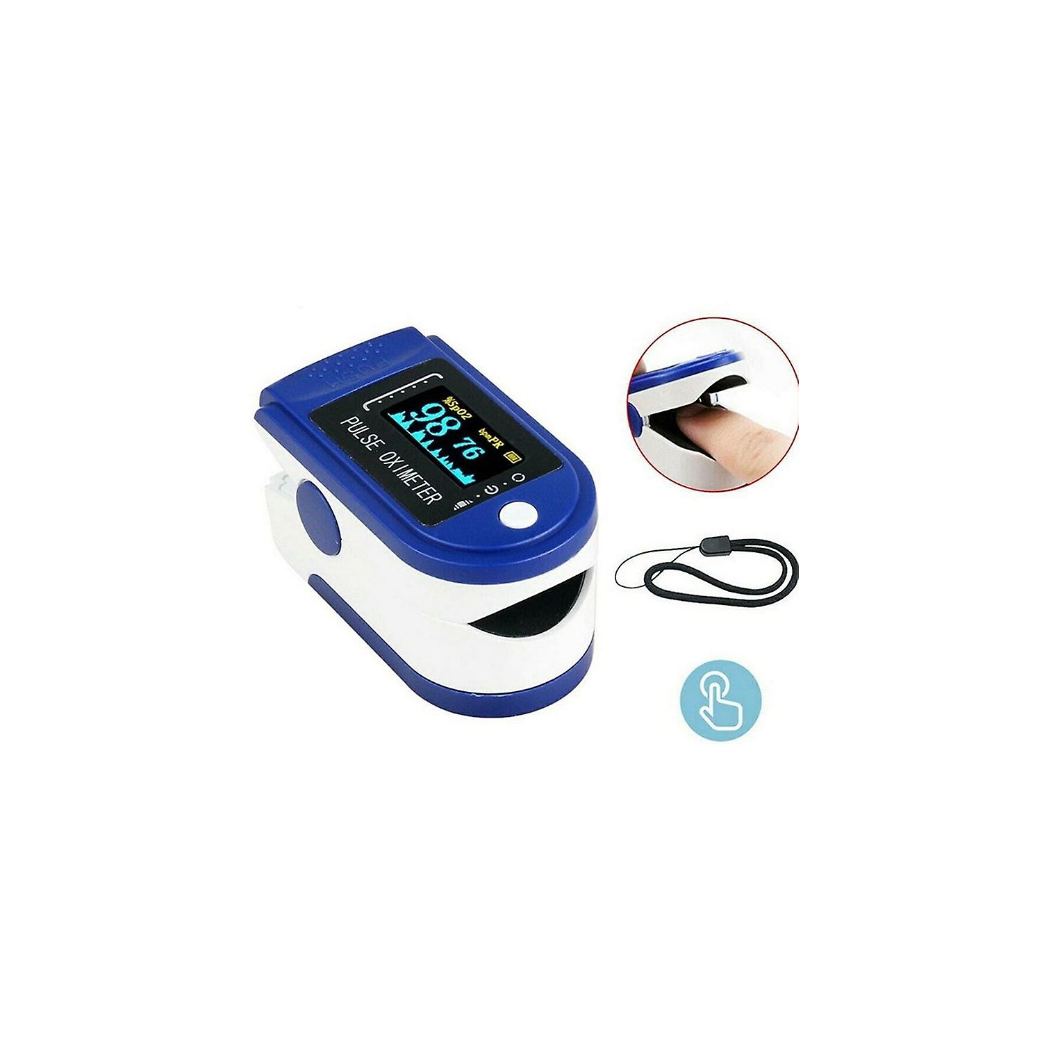 Display Digital Pulse Oximeter Saturation Monitors Portable Fingertip Oximeter