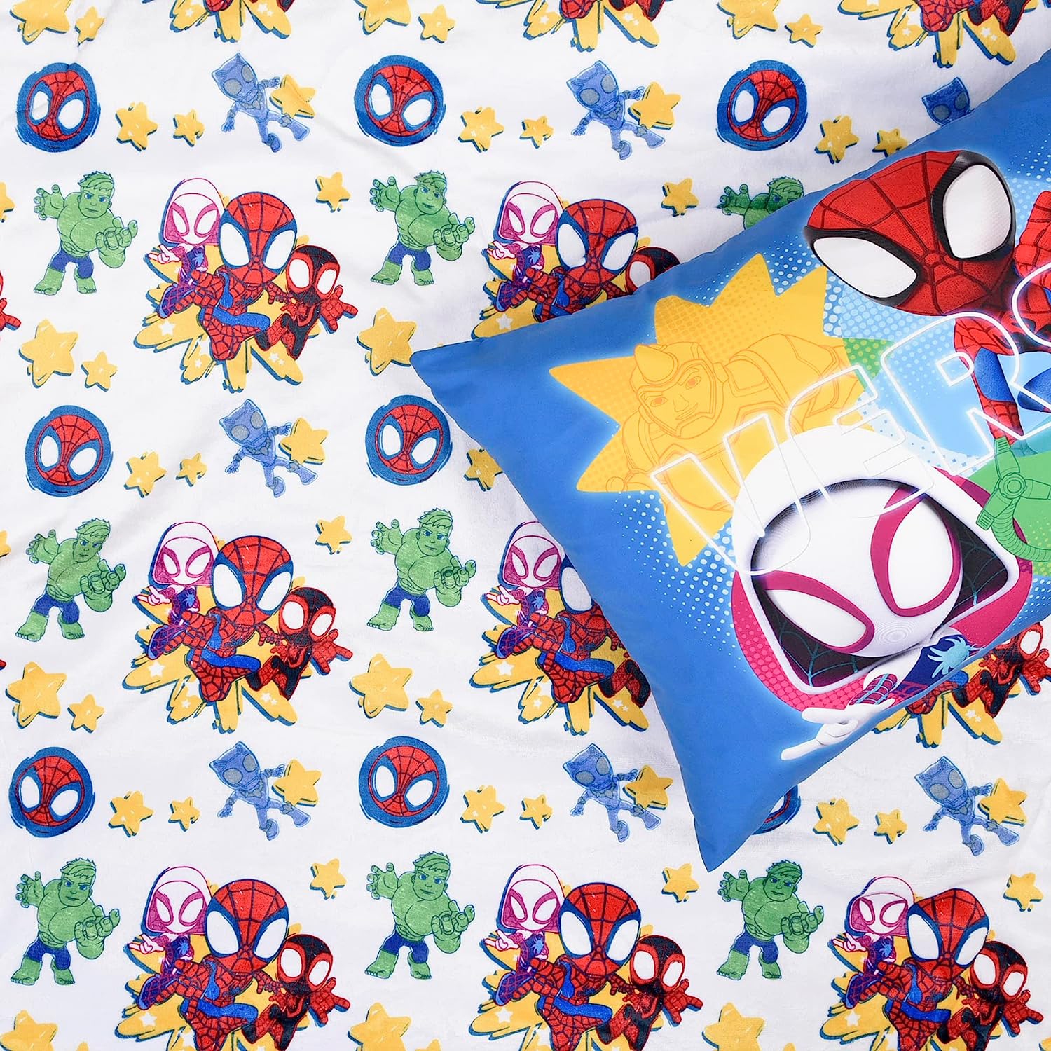 Ensemble de draps pour enfants de 3 pièces de Spidey & His Amazing Friends