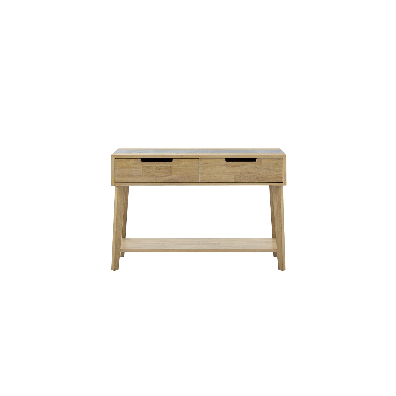 Calgary Natural Finish with Gray Stone Sofa Table