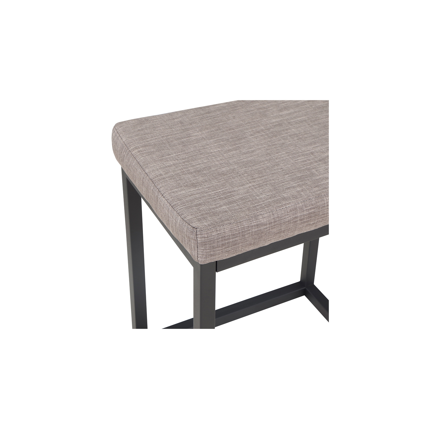 Yukon Walnut and Black Metal Counter Bar Set