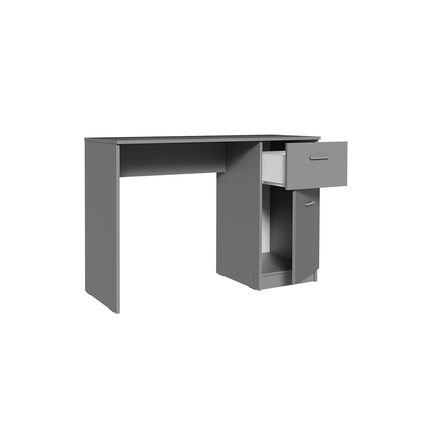 Madesa Compact Computer Desk Study Table for Small Spaces Home Office 43 Inch Student Laptop PC Writing Desks with Storage and Drawer, Modern