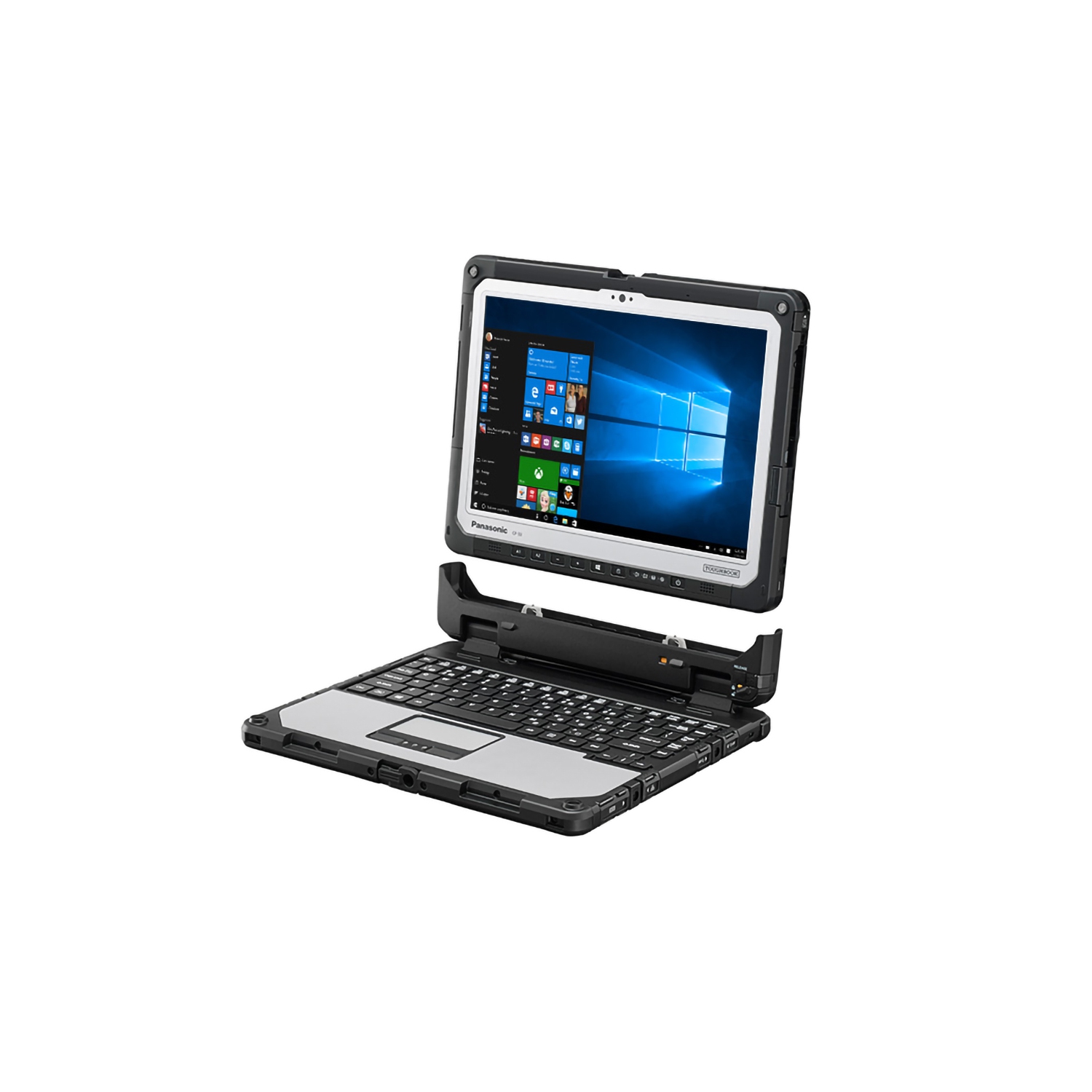 Refurbished - Panasonic Toughbook CF-33, Rugged 2in1 Laptop, i5-7300U, 4G LTE, GPS, Barcode, Fingerprint, 12" QHD, 16GB, 1TB SSD, Dual cameras,