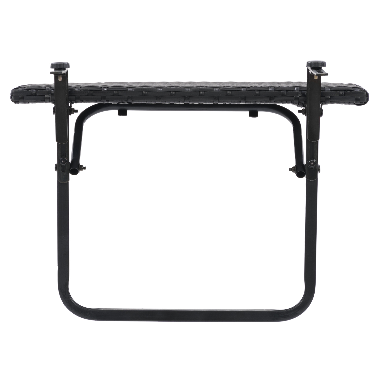 CorLiving Parksville Black Rattan Foldable Balcony Table