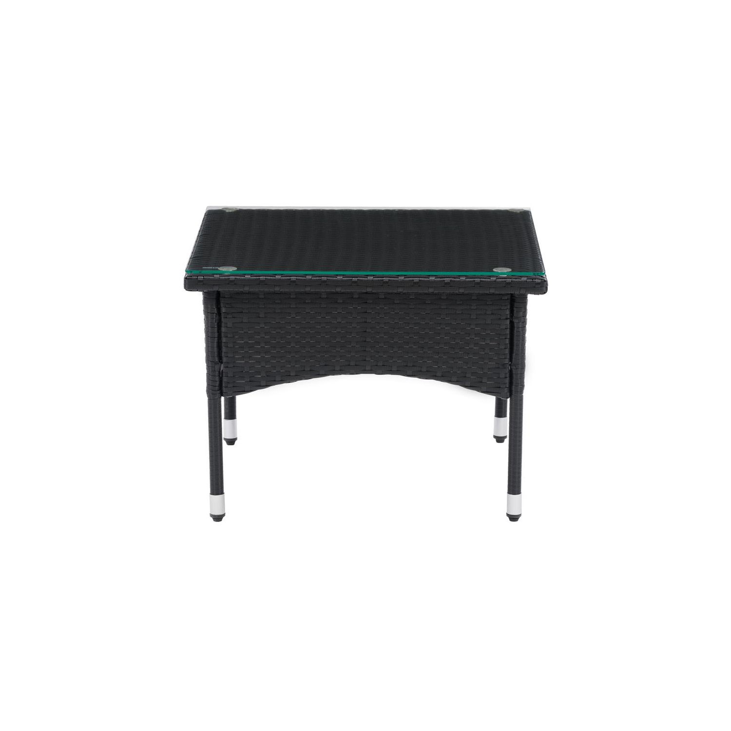 Table d'appoint en rotin noir Parksville