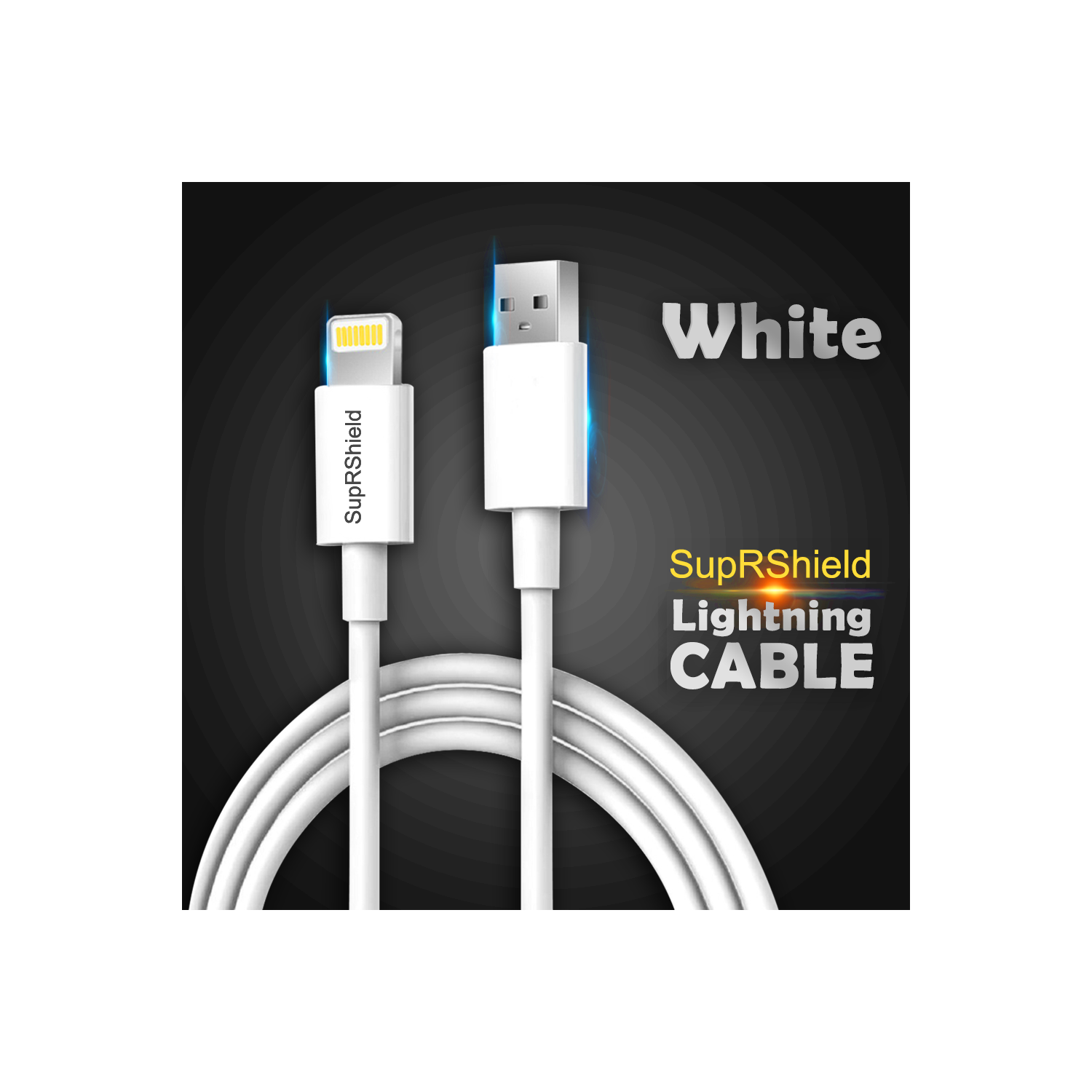1m USB/Lightning Cable - White