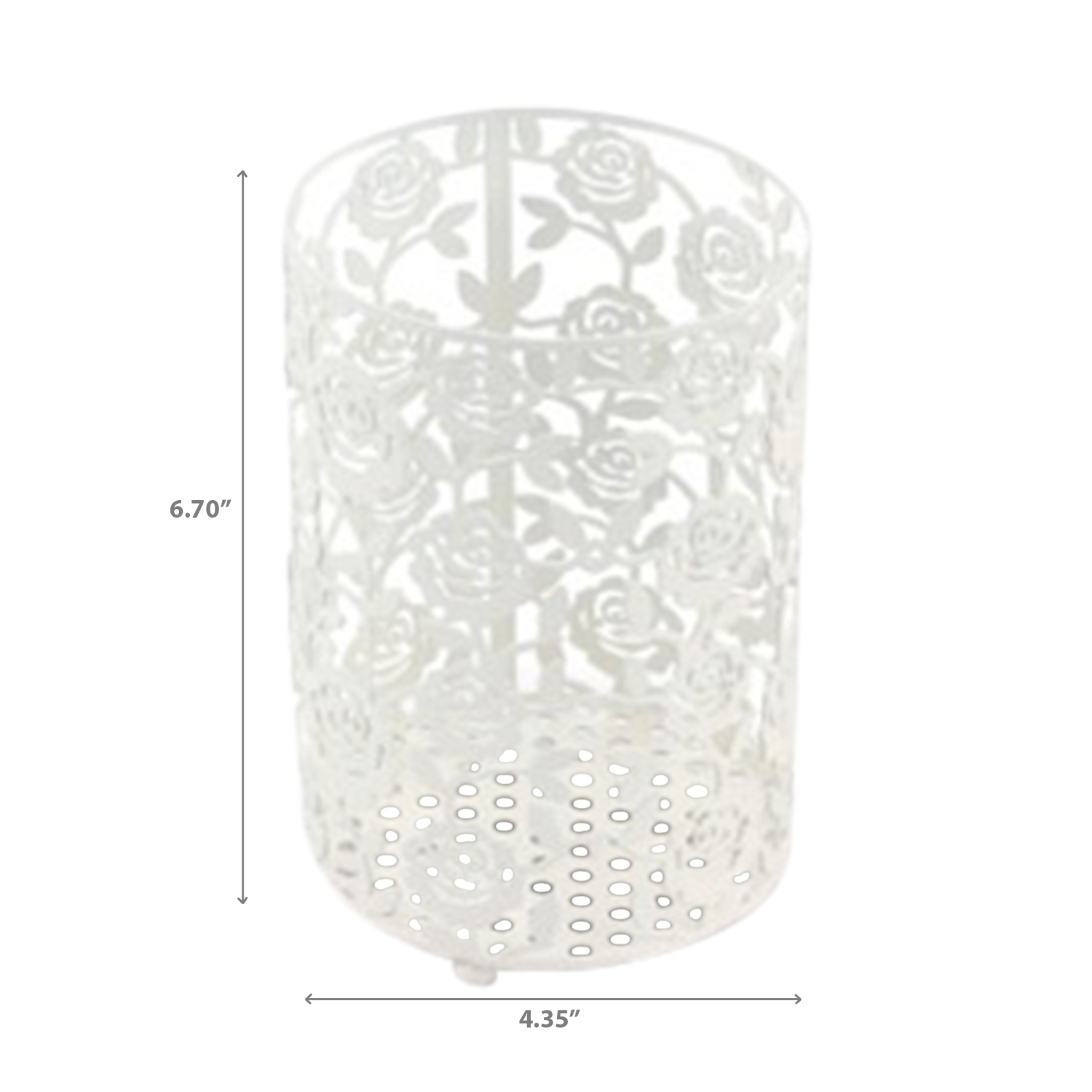 Maison Concepts White Rose Round Cutlery Solder