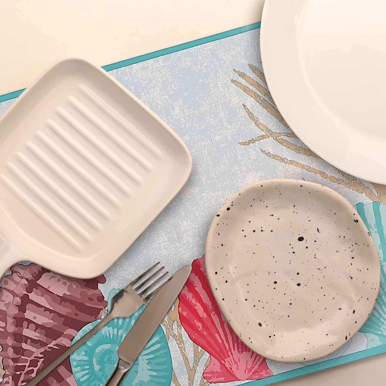 Maison Concepts Plastic Placemat Seashells By The Seashore - Set of 12