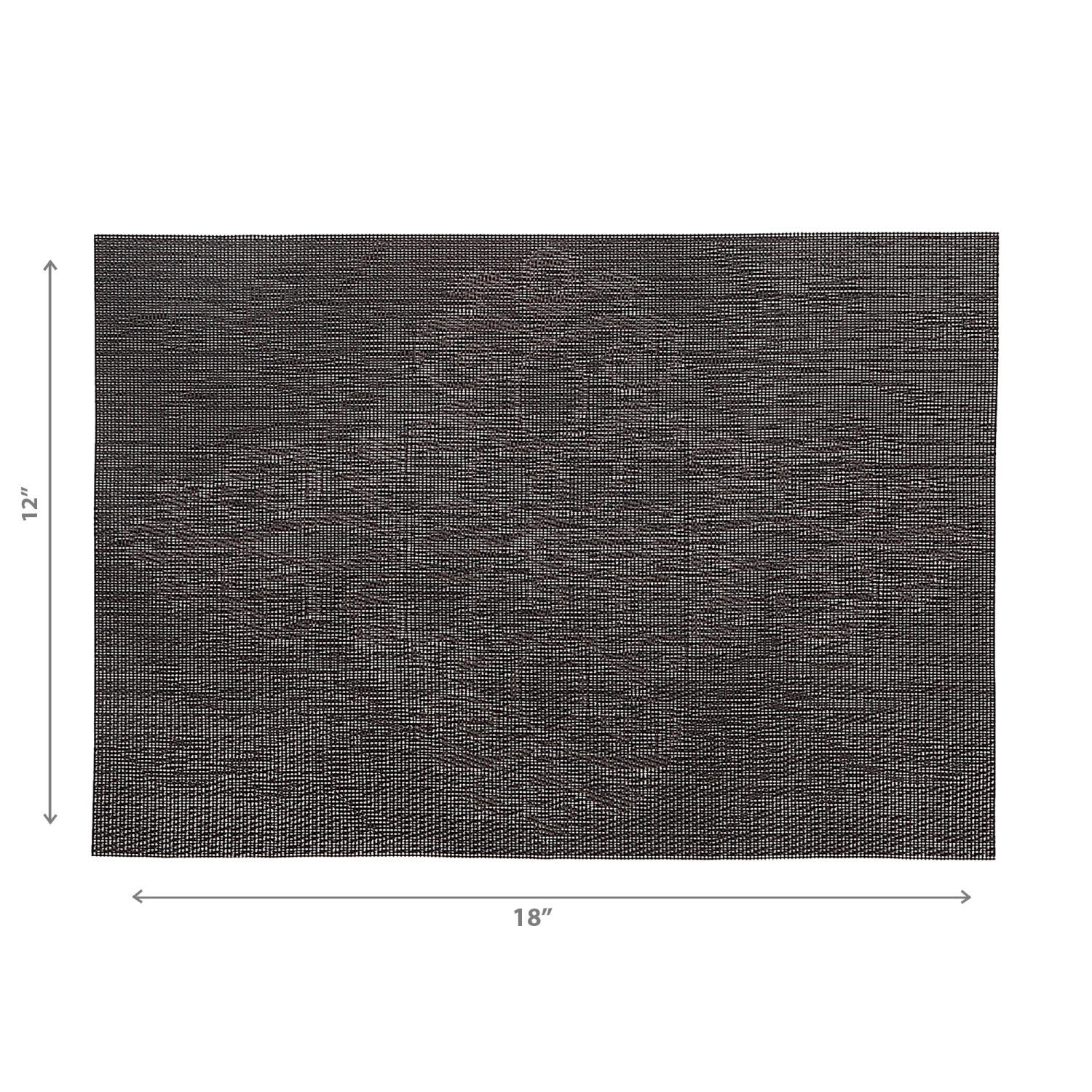 Maison Concepts Vinyl Placemat Damask Chocolate - Set of 12