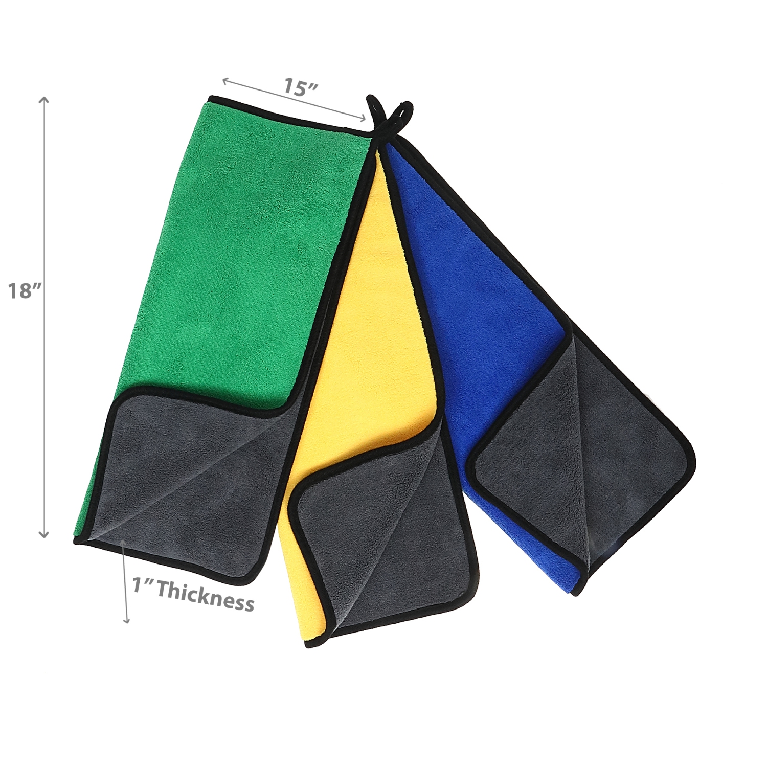 Maison Concepts Super Absorbency Microfibre Cleaning Towel Asstd - Set of 3