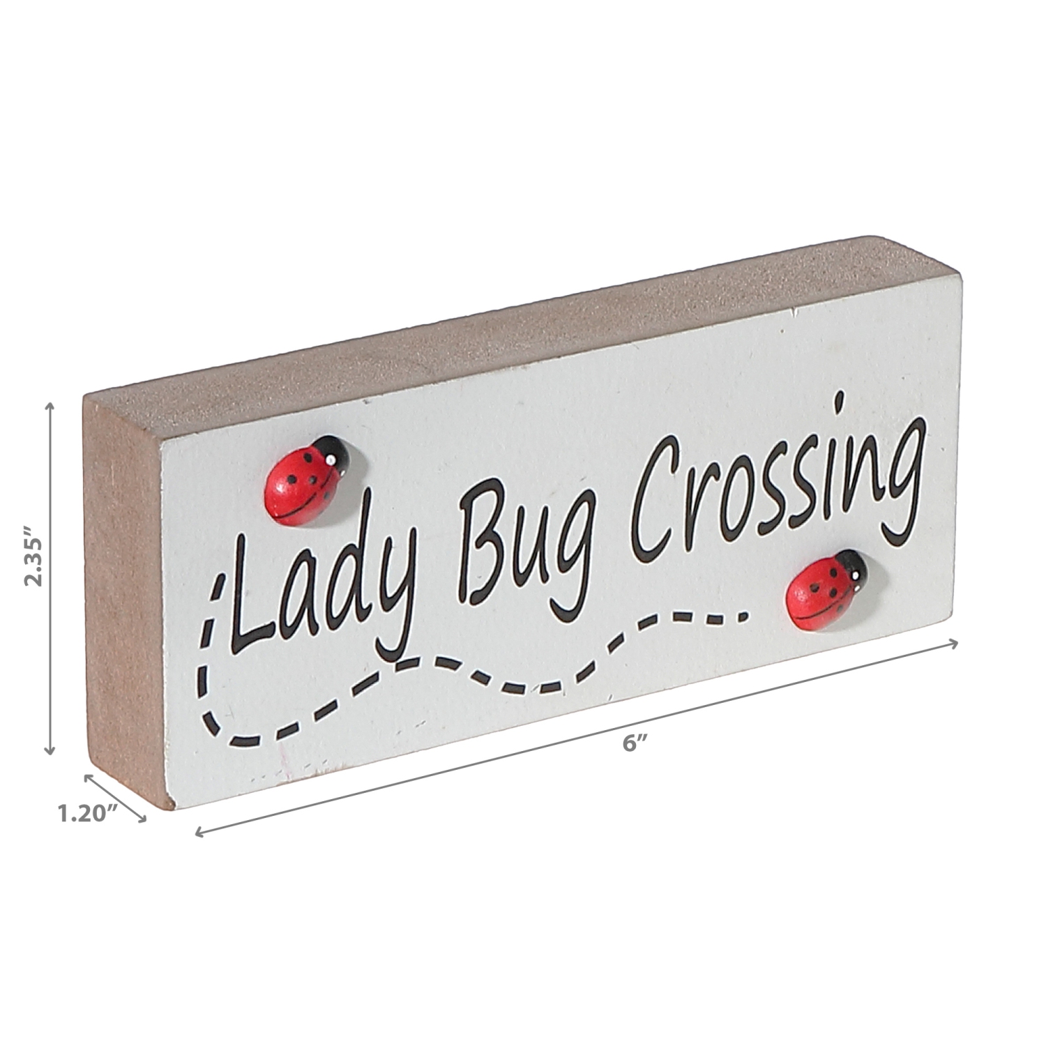 Maison Concepts Ladybug Crossing Wood Block