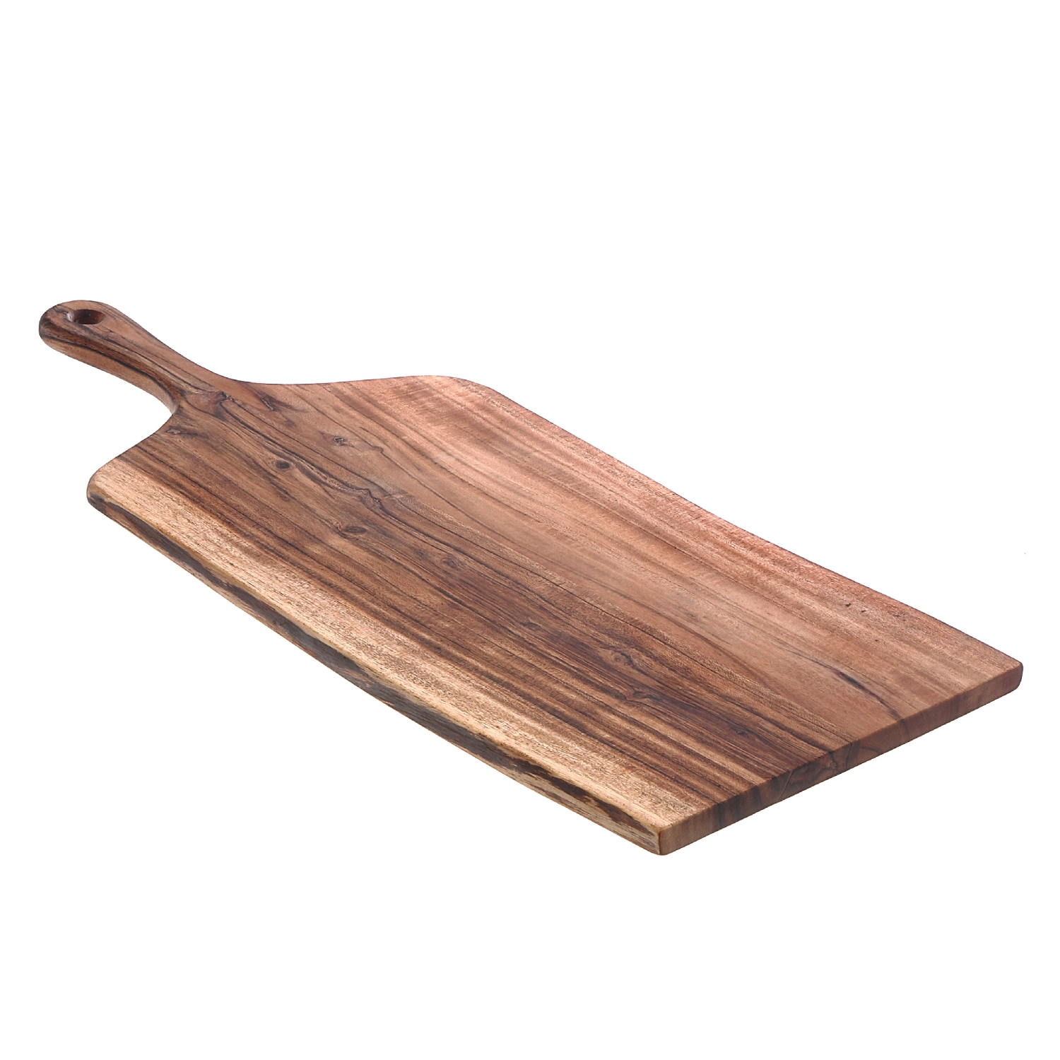 Maison Concepts Acacia Wood Live Edge Serving Board With Handle