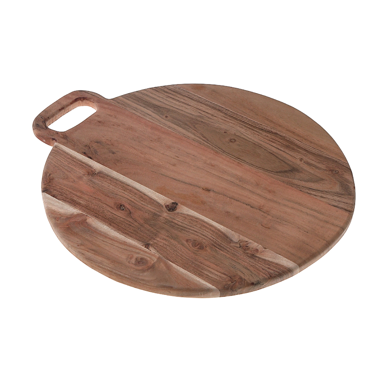 Maison Concepts Acacia Wood Round Serving Board Avec Poignée 18"