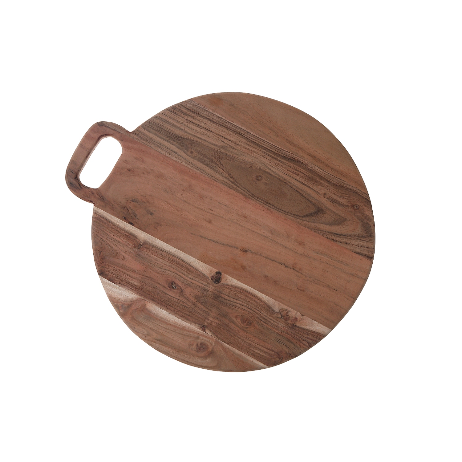 Maison Concepts Acacia Wood Round Serving Board Avec Poignée 18"