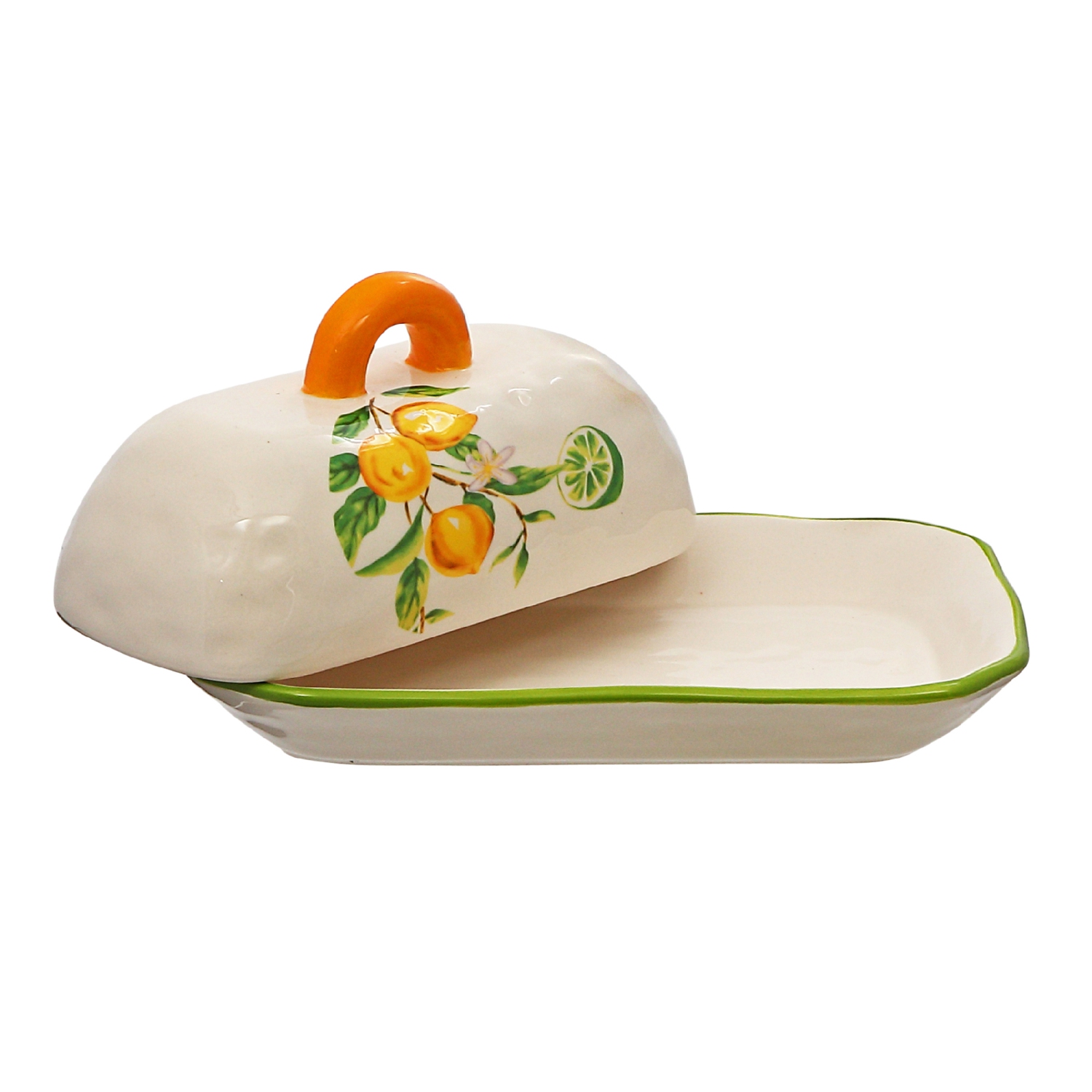 Maison Concepts Ceramic Lemon Butter Dish With Lid