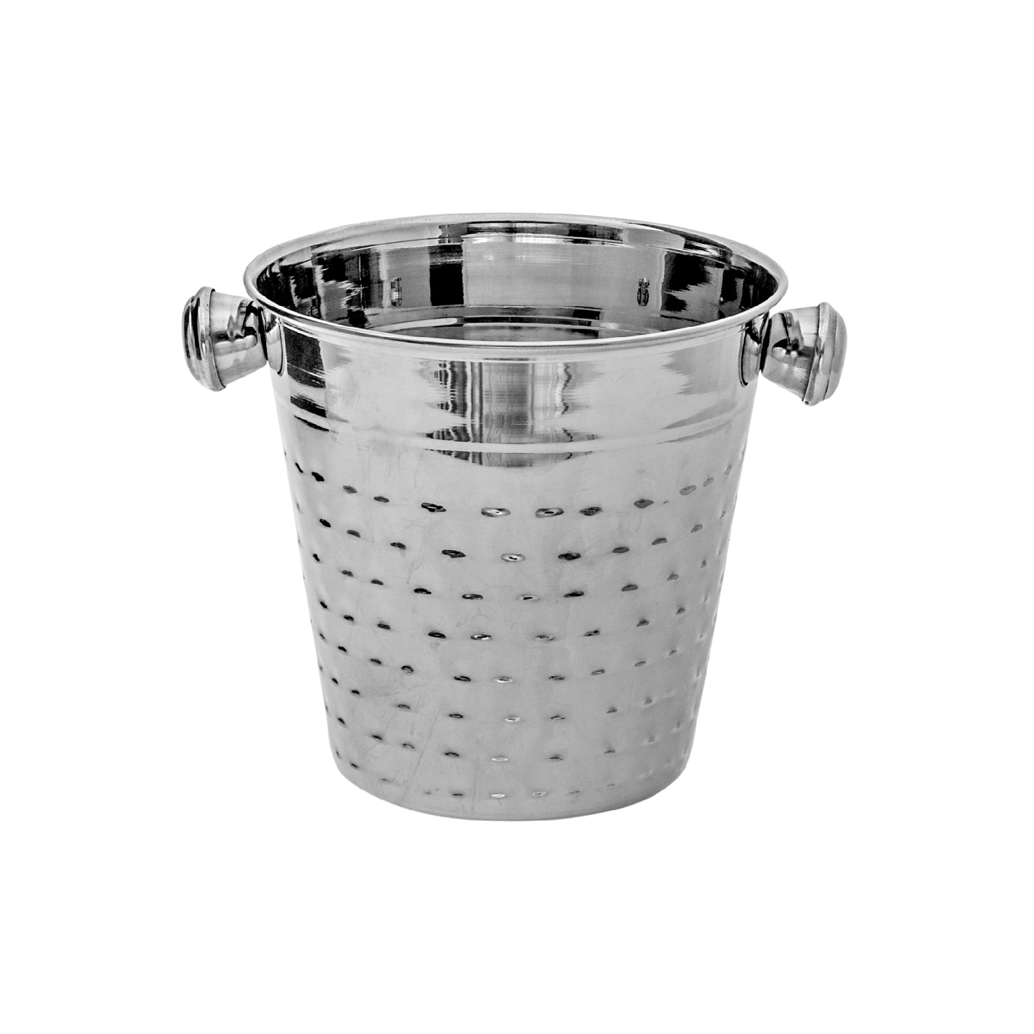 Maison Concepts En Acier Inoxydable Bucket Ice Martelé - Ensemble De 2