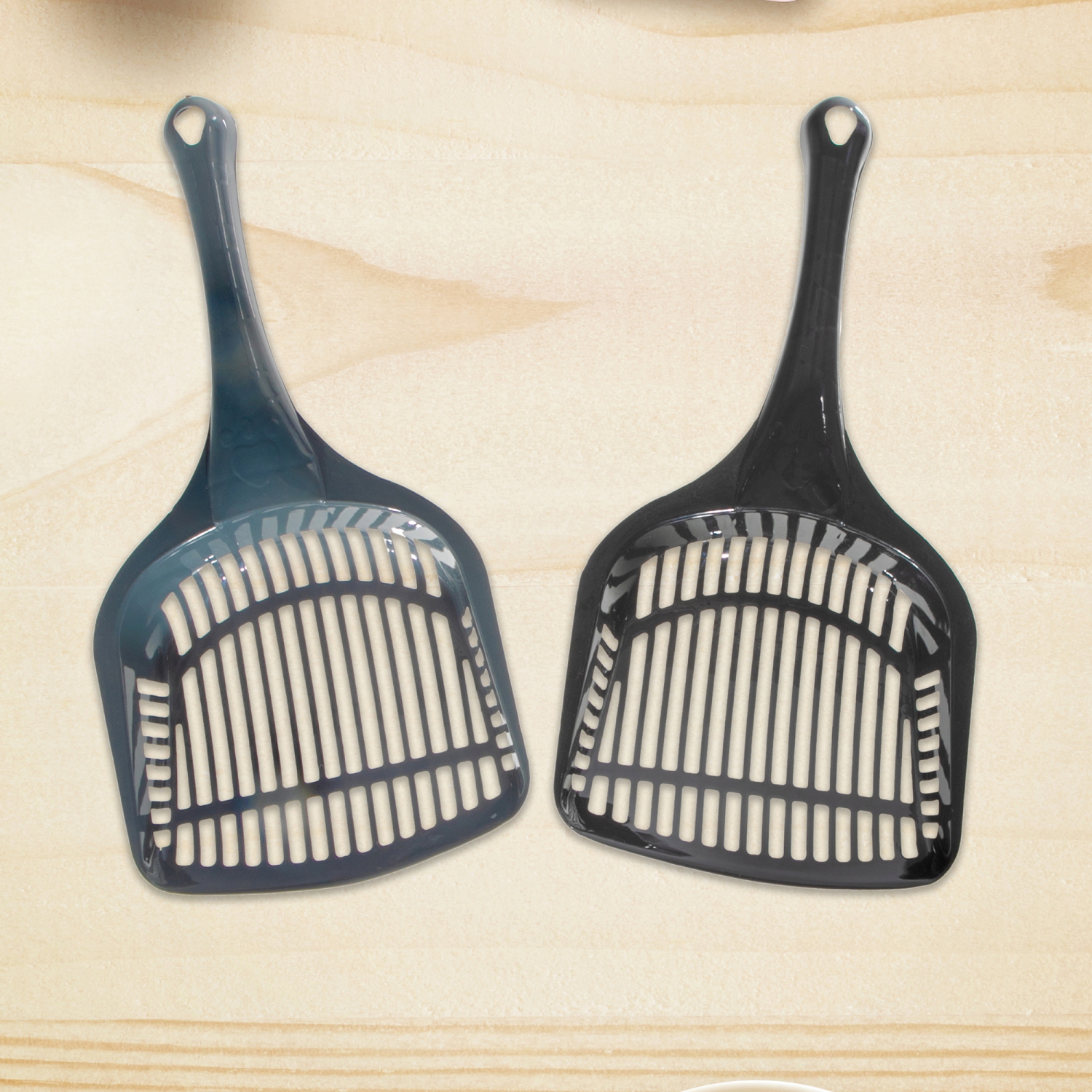 Maison Concepts Plastic Cat Litter Scoop Asstd - Set of 2