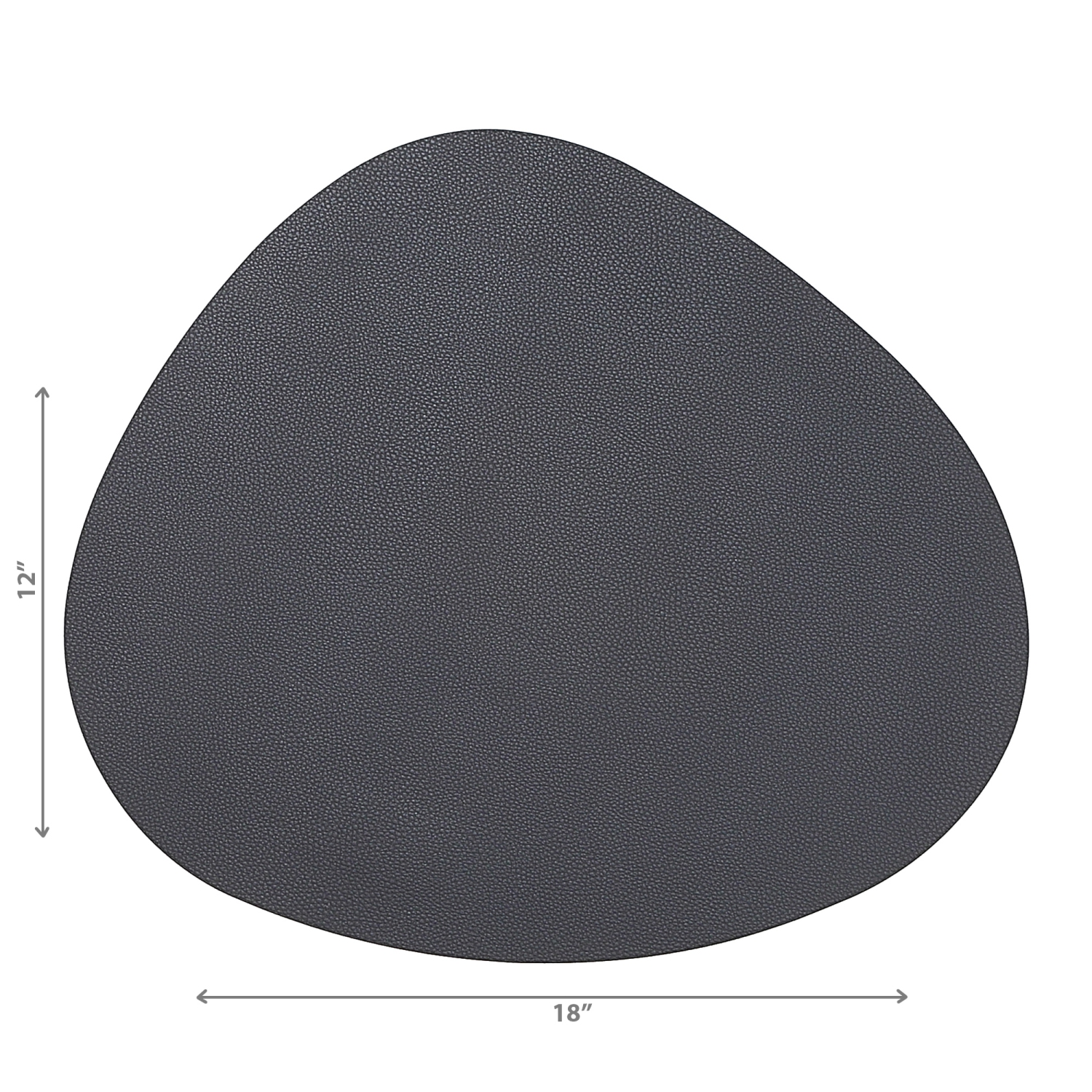 Maison Concepts Reversible Pleather Pebble Placemat Grey - Ensemble De 12