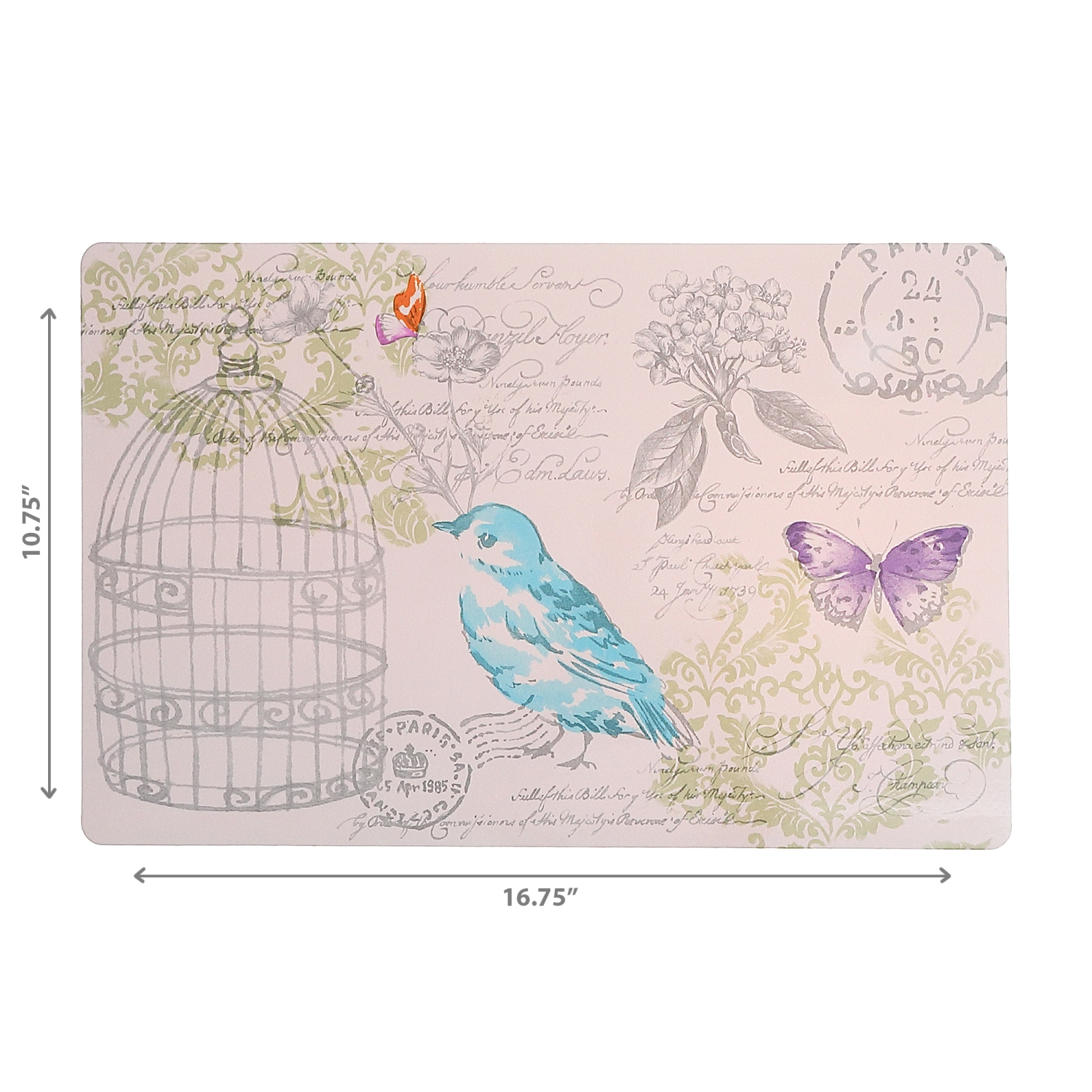 Maison Concepts Plastic Placemat Birdcage - Set of 12
