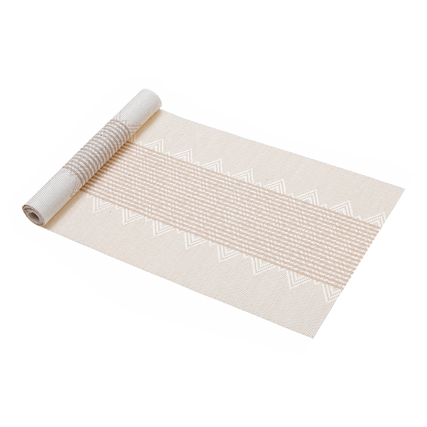 Maison Concepts Vinyl Table Runner 54" Diamond Band White - Ensemble De 2