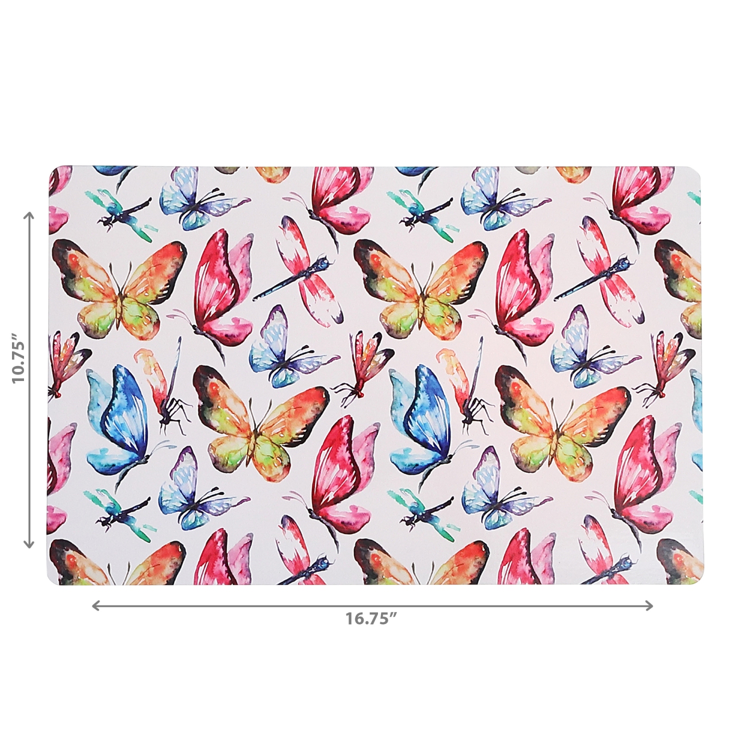 Maison Concepts Plastic Placemat Watercolor Butterfly - Set of 12