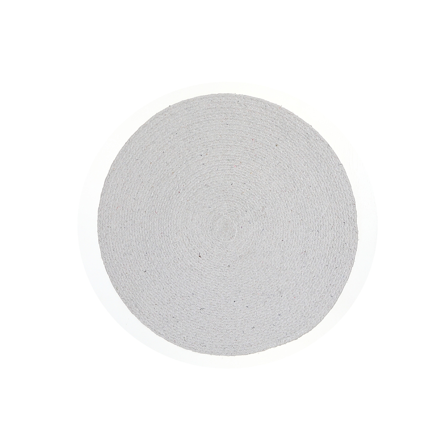 Maison Concepts Printed Round Cotton Rope Placemat Black Baroque - Set of 12