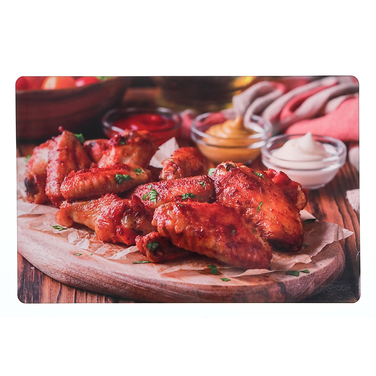 Maison Concepts Plastic Plememat Poulet Wings - Ensemble De 12
