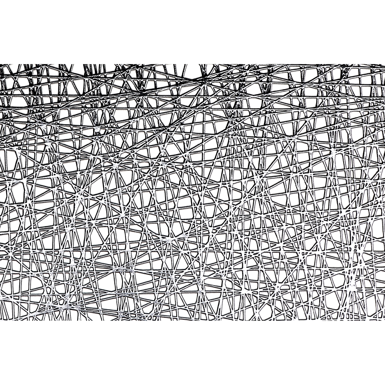 Maison Concepts Metallic Laser Cut Pvc Placemat Sisal Silver - Set of 12