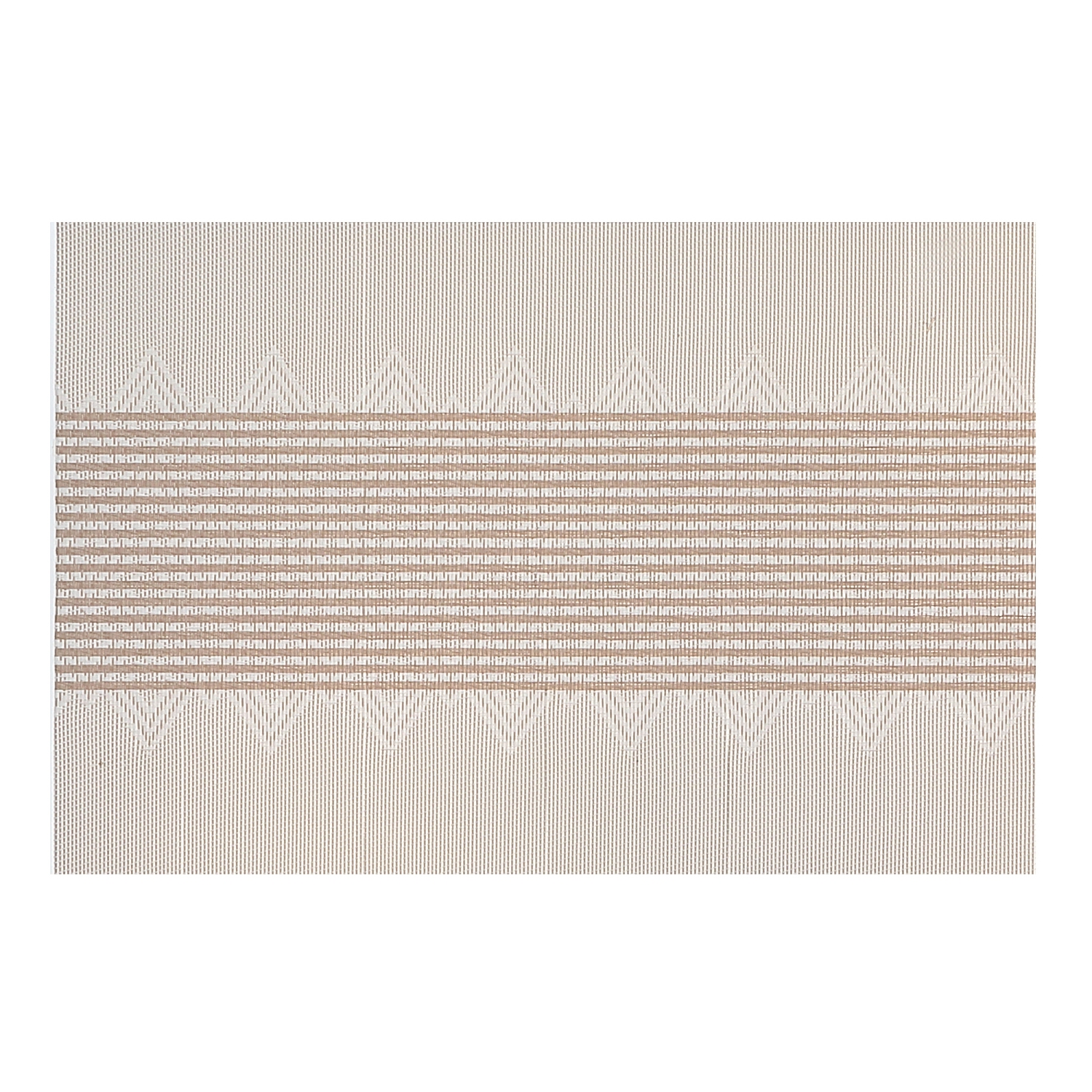 Maison Concepts Vinyl Placemat Diamond Band White - Set of 12