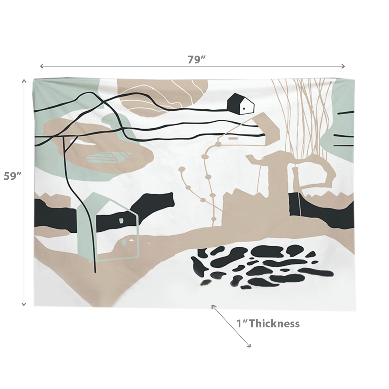 Maison Concepts Polyester Backdrop 59" X 79" Abstract