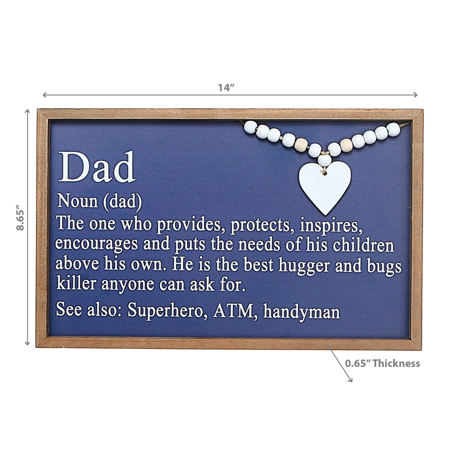 Maison Concepts Framed Definition Of Dad Sign