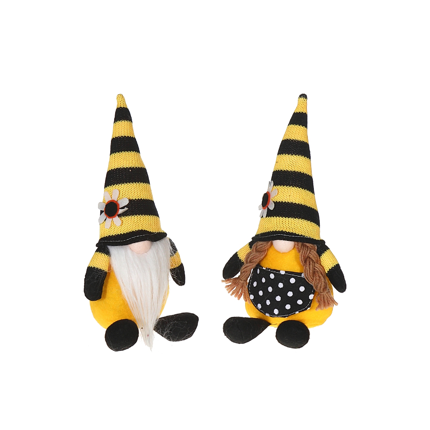 Maison Concepts Honey Bee Gnome Plush Asstd - Set of 2