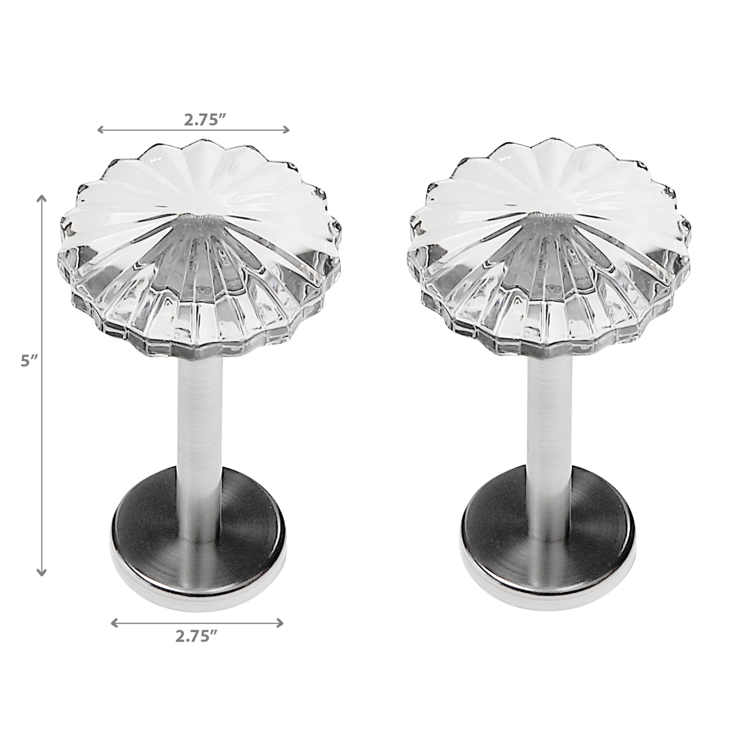 Maison Concepts En Métal Rideau De Retenue Set Nickel Radial